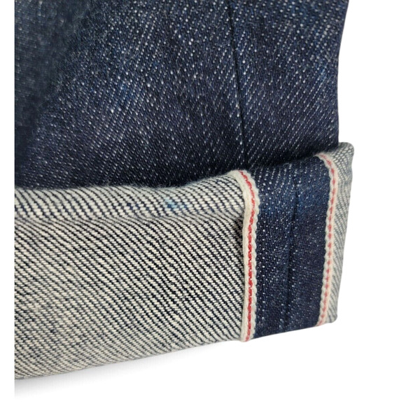 Naked & Famous Denim Weird Guy Size 29 Raw Japanese Selvedge Dark Wash Jeans - Picture 7 of 8
